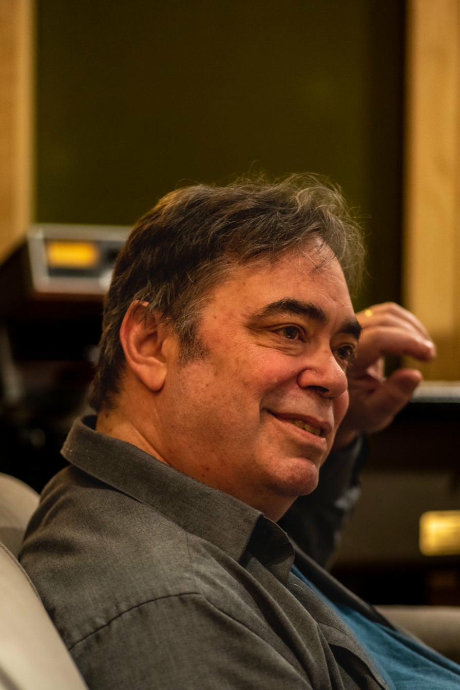 Phil Aiken in the studio